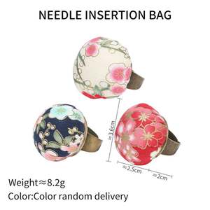 ที่เก็บของสำหรับเย็บปักลายวินเทจทำด้วยมืออุปกรณ์เสริมปักครอสติชรูปดอกไม้แบบทำมือ DIY - Product Image 6