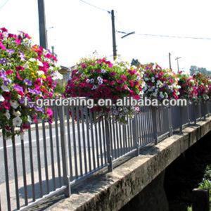 Jardinière suspendue verte, jardinières en plastique pour balcon, jardinière de terrasse pour l'aménagement vert - Product Image 6