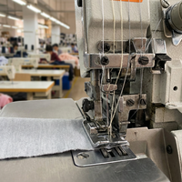 Machine à surjeter à entraînement direct 747, 4 fils, haute vitesse, surjeteuse industrielle pour la finition des bords des vêtements