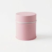 Boîte à matcha en fer blanc de qualité alimentaire, ronde, hermétique, avec couvercle à vis, conçue sur mesure, écologique, 30g 50g 80g, vente en gros