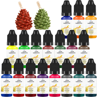 Kit de fabrication de bougies, 10g, 18 couleurs, colorant liquide pour bougies, soluble dans l'huile, naturel, sûr, haute concentration, dispersion sans odeur