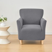 Housse de canapé élastique personnalisée en gros pour fauteuil simple, en Spandex extensible, écologique, lavable, design moderne et simple, pour bar