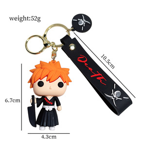 Llaveros Colgantes de PVC de Anime <span class=keywords><strong>Bleach</strong></span> en 5 Estilos, Decoración para Mochilas Escolares - Product Image 3