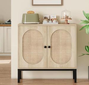 Buffet moderne en bois écologique avec panneaux décoratifs, 2 étagères, <span class=keywords><strong>petite</strong></span> <span class=keywords><strong>console</strong></span>, <span class=keywords><strong>meuble</strong></span> de salon - Product Image 1