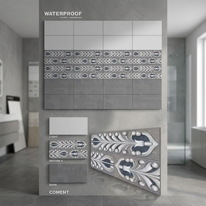300x600mm 3D Stone Look Carreaux de mur et de sol en céramique de haute qualité 12x24 Designs frais et modernes pour les restaurants et les intérieurs - Product Image 6