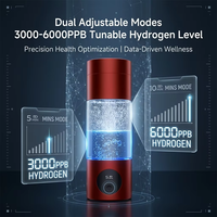 Generador de Agua Hidrogenada SPE PEM de 230 ml, Material Libre de BPA, 3000-6000 ppb, Botella de Agua Hidrogenada con Alto Contenido de Hidrógeno Antioxidante para el Cuidado de la Salud