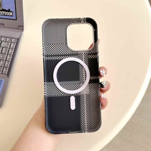 Custodia per telefono Business in fibra di carbonio testurizzata per <span class=keywords><strong>iPhone</strong></span> <span class=keywords><strong>13</strong></span> 14 15 16 17 <span class=keywords><strong>Pro</strong></span> <span class=keywords><strong>Max</strong></span> 17 Air Thin PC glassato magnetico antiurto - Product Image 2