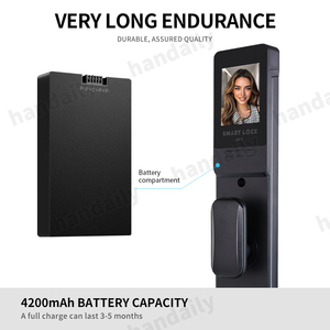 Handaily nhận dạng khuôn mặt Video intercom <span class=keywords><strong>Door</strong></span> Lock wishome App Keyless nhập vân tay thẻ Key mở khóa thông minh khóa với máy ảnh - Product Image 5