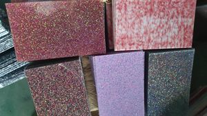 Bahar işareti toptan fiyat 2mm 3mm temizle gümüş altın pembe kozmetik holografik parlak akrilik levha lazer kesim için - Product Image 6