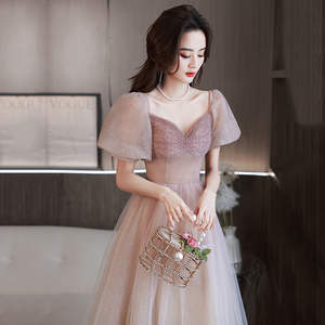 Vestidos de Noche Largos y Elegantes de Estilo Francés, Nuevo Estilo <span class=keywords><strong>2022</strong></span> - Product Image 3