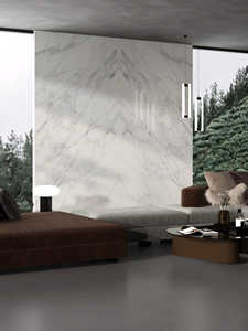 Lembaran Porselen Batu Sinter Putih Huashan, Poles Mengkilap, 3200x1600x12mm, Tampilan Marmer, untuk Lantai dan Meja Dapur, Harga Pabrik, Premium - Product Image 5