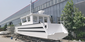 <span class=keywords><strong>Bateau</strong></span> <span class=keywords><strong>de</strong></span> travail en aluminium, 150, 25 pieds, artisanat d'atterrissage du <span class=keywords><strong>bateau</strong></span>, passager avec roues - Product Image 4