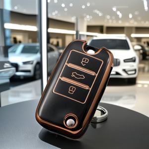 Lujo Roewe RX5 <span class=keywords><strong>MG</strong></span> ZS GT GS 350 W5 TPU Car Key Fob Cover Plegable Key Holder Accesorio Protector de silicona Car Key Accessories - Product Image 4
