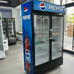 Réfrigérateur commercial grande capacité pour boissons, vitrine réfrigérée à 2 portes vitrées, réfrigérateur vertical de présentation - Product Image 3