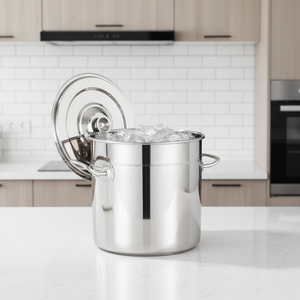 Marmite professionnelle en acier inoxydable grande capacité 14L-100L, compatible congélateur et induction, avec robinet, pour cuisine commerciale - Product Image 1