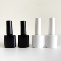 Bouteilles en verre pour vernis à ongles, pinceaux, bouchons, logo personnalisé, faible MOQ