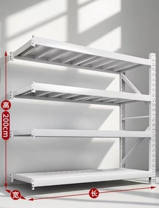 פלדה מדף מחץ אחסון סלקטיבי 5 שכבה סלקטיבית מזרן מערכת מיסוך עם הגנה בפני קורוזיה מפעל ישיר - Product Image 5
