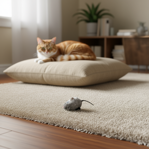 Giocattolo Interattivo per Gatti a Forma di Topo con Funzione Vibrante per Intrattenimento ed Esercizio Felino - Product Image 2