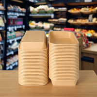 Vaisselle et vaisselle jetables de qualité supérieure Assiette en papier kraft jetable de qualité supérieure pour salade de fruits pour les fêtes Convenience Elegance