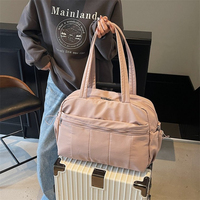 Sac de voyage léger multicolore avec poche pour trolley, bandoulière réglable, grande capacité, sac à main multi-poches
