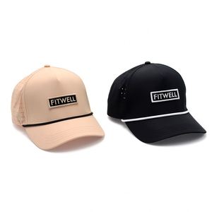 OEM Custom Design Your Own Embroidery Patch Logo 5 Panel Waterproof Running Sport Gorras Cap Nylon <b>Golf</b> Rope <b>Hat</b> - Product Image 5