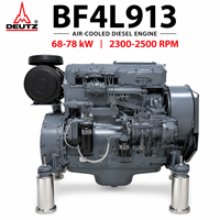 Moteur diesel refroidi par air Deutz série 913 68kw-78kw BF4L913, ensemble 4 cylindres pour générateur, pompe à eau, machines agricoles