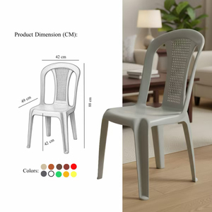 Commercial Stackable <b>Plastic</b> <b>Dining</b> <b>Chairs</b> Heavy Duty Capacity for Restaurant Hotel Cafe Banquet Outdoor Events Wholesale - Product Image 2