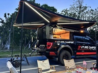 Caravane de camping-car Pop-Top en aluminium légère pour camionnette JEEP Remorque terrestre pour camping en plein air