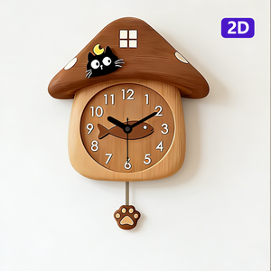 <span class=keywords><strong>Orologio</strong></span> <span class=keywords><strong>da</strong></span> <span class=keywords><strong>Parete</strong></span> in Acrilico a Forma di <span class=keywords><strong>Gatto</strong></span> 2D <span class=keywords><strong>con</strong></span> Pendolo - <span class=keywords><strong>Orologio</strong></span> Silenzioso Non Cronometrico per Soggiorno e Camera <span class=keywords><strong>da</strong></span> Letto - Product Image 1