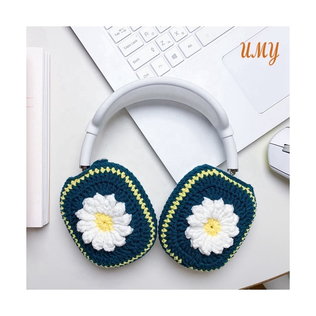 Cute Luxury Earphone Accessories Earphone Case Plush Crochet Headphone Cover for airpods Max