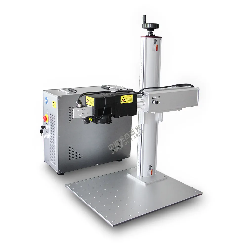 3D Dynamic Focus 100W MOPA Laser beschriftung maschine mit CCD Kamera Positions system 3D Laserdrucker Zum Verkauf