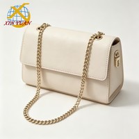 Chaîne de ceinture métallique de luxe plaquée or avec fermoir mousqueton pour accessoires de maroquinerie et sacs à main