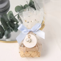 Paniers-cadeaux uniques et écologiques en copeaux de bois pour mariage et Saint-Valentin, mini paniers ovales multifonctionnels décoratifs pour le rangement
