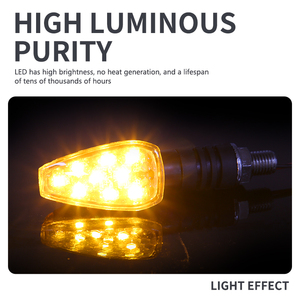 Accesorios de motocicletas ánh sáng hướng chỉ số đèn xe máy phổ 12V <span class=keywords><strong>LED</strong></span> tín hiệu rẽ - Product Image 3