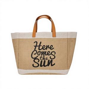 Bolsas de Compra de Yute Personalizables para Mujer, Plegables, Ajustables, Ecológicas, Color Personalizado, para Ropa, Alimentos, Herramientas, Picnic, Playa - Product Image 1