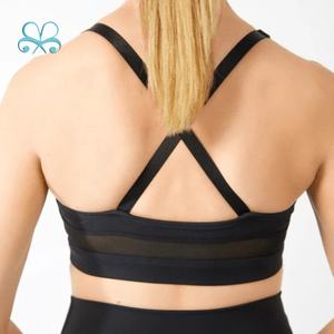 <span class=keywords><strong>Sujetador</strong></span> de <span class=keywords><strong>lactancia</strong></span> para mujer, sostén de maternidad con logotipo personalizado, malla cruzada en la espalda, pinzas para embarazo - Product Image 4