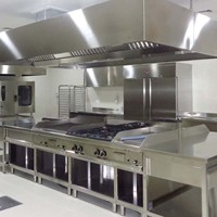 Campana Extractora de Acero Inoxidable Profesional para Cocina, Alto Flujo de Aire y Eficiencia Energética Clase A para Cocinas Comerciales