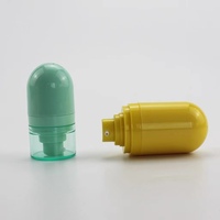 15ml 30ml 50ml bomba de loción sin aire cubierta botellas base Creen boca abajo protector solar cosmético cuidado de la piel botella de embalaje
