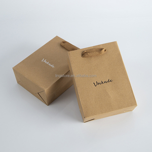 Sacs en papier kraft brun de luxe modernes de haute qualité, solides, 16x8x22cm, pour emballage de bijoux, sacs de shopping, sacs cadeaux pour magasins de détail - Product Image 4