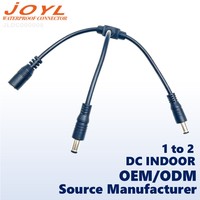 Cable de Extensión JOYL DC5521 1 a 2, 60V 5A, para Alimentación de Cámaras de Estacionamiento y Aplicaciones de RF