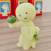Kolom baru mainan Model Action Figure kotak misteri boneka hijau cahaya malam seri Museum Smiskis malaikat Sonny untuk hadiah kejutan