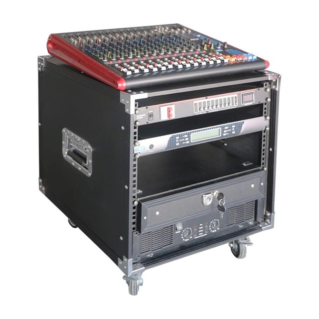 10U16U Reinforced Cabinet Professional 12u Power Amplifier Cabinet Aluminum Flight case