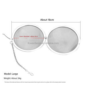 Boule à thé en maille d'acier inoxydable 4.5cm/5.5cm/7cm/9cm infuseur à thé avec chaîne LB2730 - Product Image 1