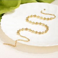 Ensemble collier et bracelet en or jaune pur 18 carats, fait main, dernière collection Xinfly, réglable pour femmes, style classique, vente en gros