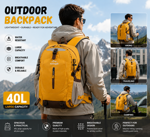<span class=keywords><strong>Sac</strong></span> à dos en nylon grande capacité pour l'extérieur avec port USB et doublure en polyester pour le voyage, l'escalade, la <span class=keywords><strong>randonnée</strong></span> et les sports - Product Image 2