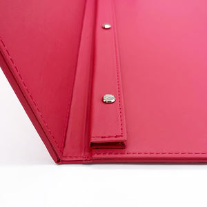 Cubierta de Menú Personalizada al por Mayor en Cuero PU, Portamenús A5/A4, Libro de Menú de Doble Página para Restaurante con Encuadernación con Tornillos - Product Image 3