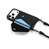 Accessoires de téléphone portable de luxe étui de téléphone étui de téléphone avec chaîne en cuir bandoulière étui de téléphone support de sangle