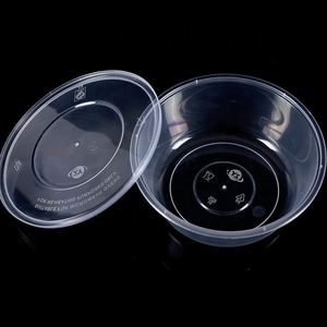 Recipientes Redondos de Plástico PP para Alimentos con Tapas, Reutilizables, Reciclables, Biodegradables, Capacidad Personalizada, Aptos para Microondas - Product Image 1