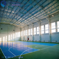 Structure en acier préfabriquée durable et écologique pour arène sportive intérieure, solution tout-en-un pour la construction de gymnases et clubs sportifs, galvanisation à chaud