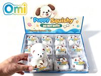 Jouet anti-stress pour chien Squishy Crunchy, boîte mystère, formes d'animaux mignons, chien croustillant